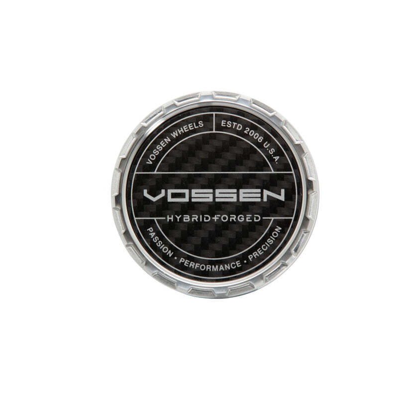 Vossen HF Carbon Billet Sport Cap 2.0 - Large (VHFL) - Transparent Clear - Twill Weave (Gloss)
