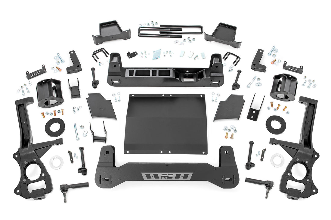 Rough Country 6 Inch Lift Kit | Adaptive Ride Control | Chevy/GMC Sierra 1500 (19-24)/Silverado 1500 (21-24) - 2.7L, 3.0L