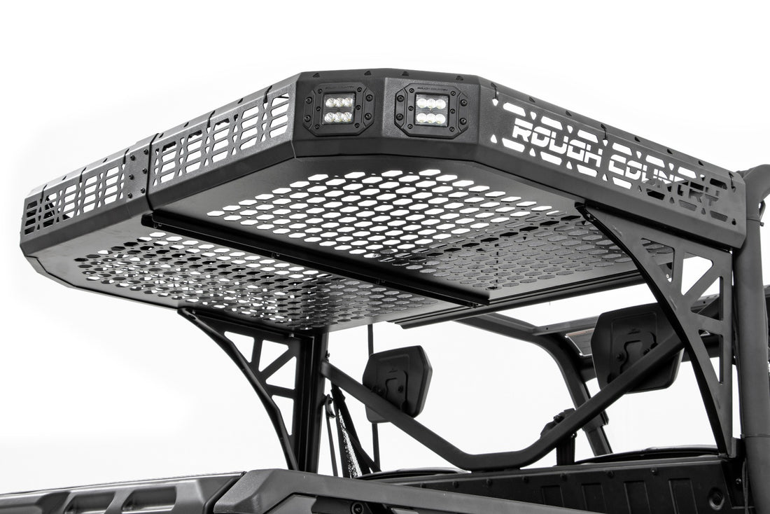 Rough Country Cargo Rack | Can-Am Defender HD5/HD8/HD9/HD10 - Without LED Lights