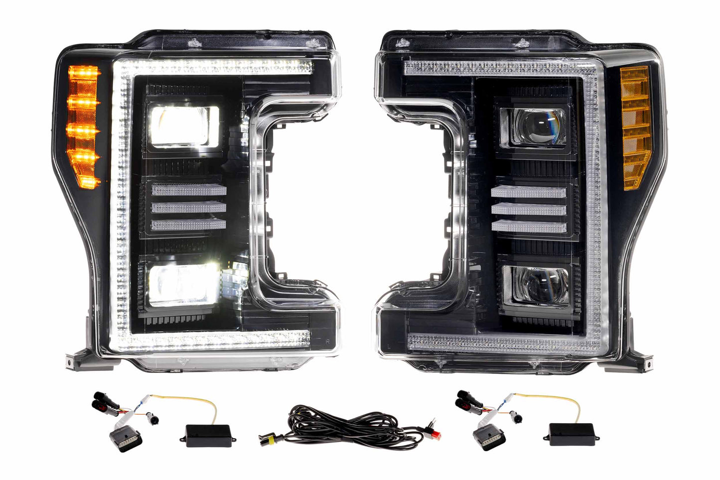 XB Hybrid LED Headlights: Ford Super Duty (17-19 / Set) - Trucks R Us