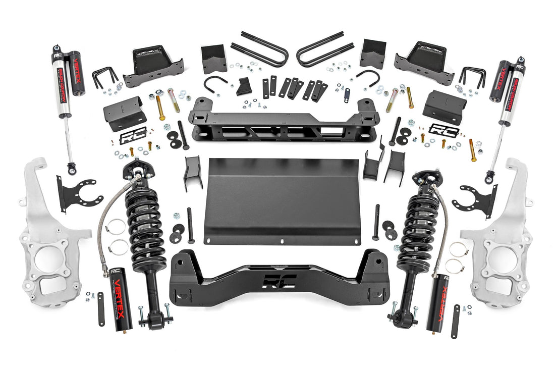 Rough Country 6 Inch Lift Kit | Ford F-150 4WD (2021-2026) - Vertex Coilovers w/Vertex Shocks