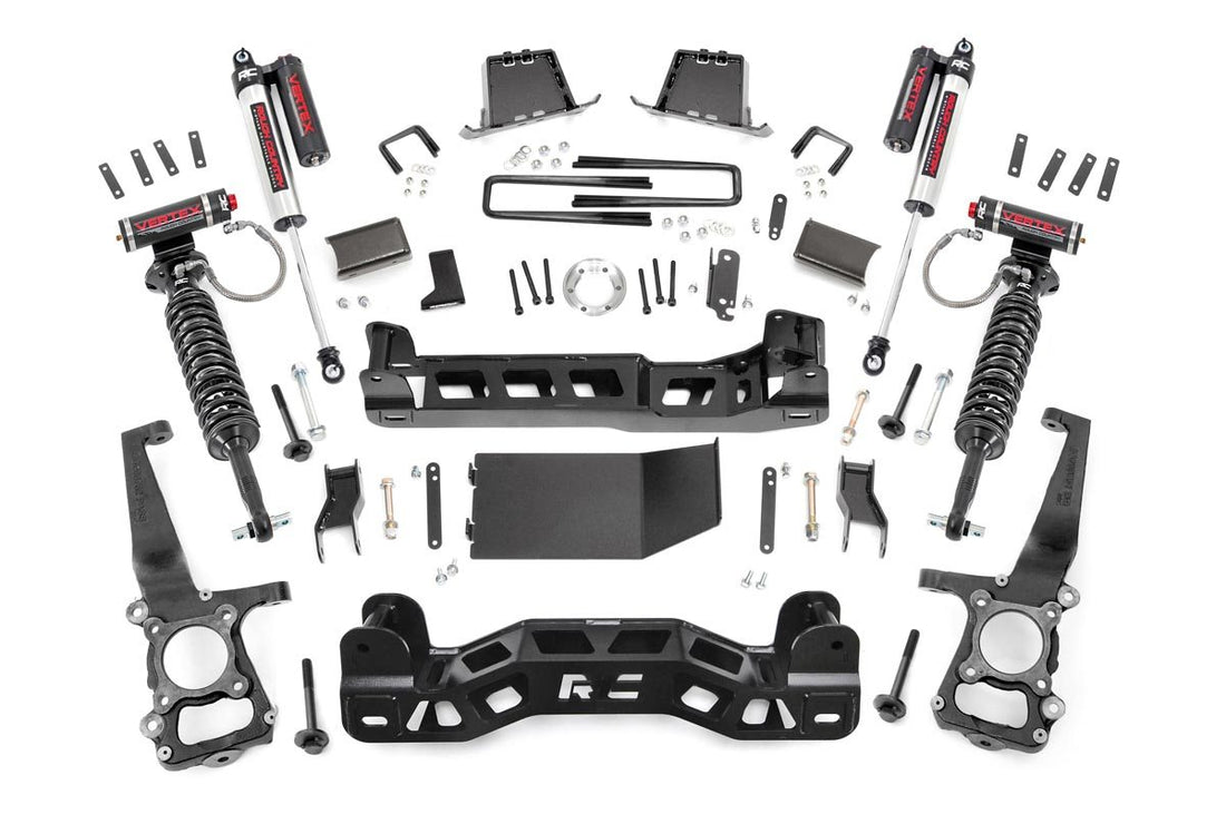 Rough Country 6 Inch Lift Kit | Ford F-150 4WD (2014) - Vertex Coilovers w/Vertex Shocks