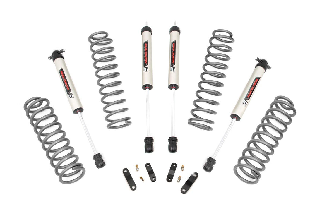 Rough Country 2.5 Inch Lift Kit | 4-Door | Jeep Wrangler JK 2WD/4WD (2007-2018) - V2 Monotube