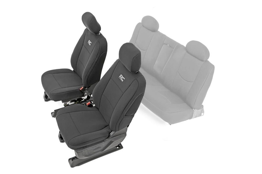 Rough Country Seat Covers | Chevy Silverado 1500/GMC Sierra 1500 (2014-2018) - First Row