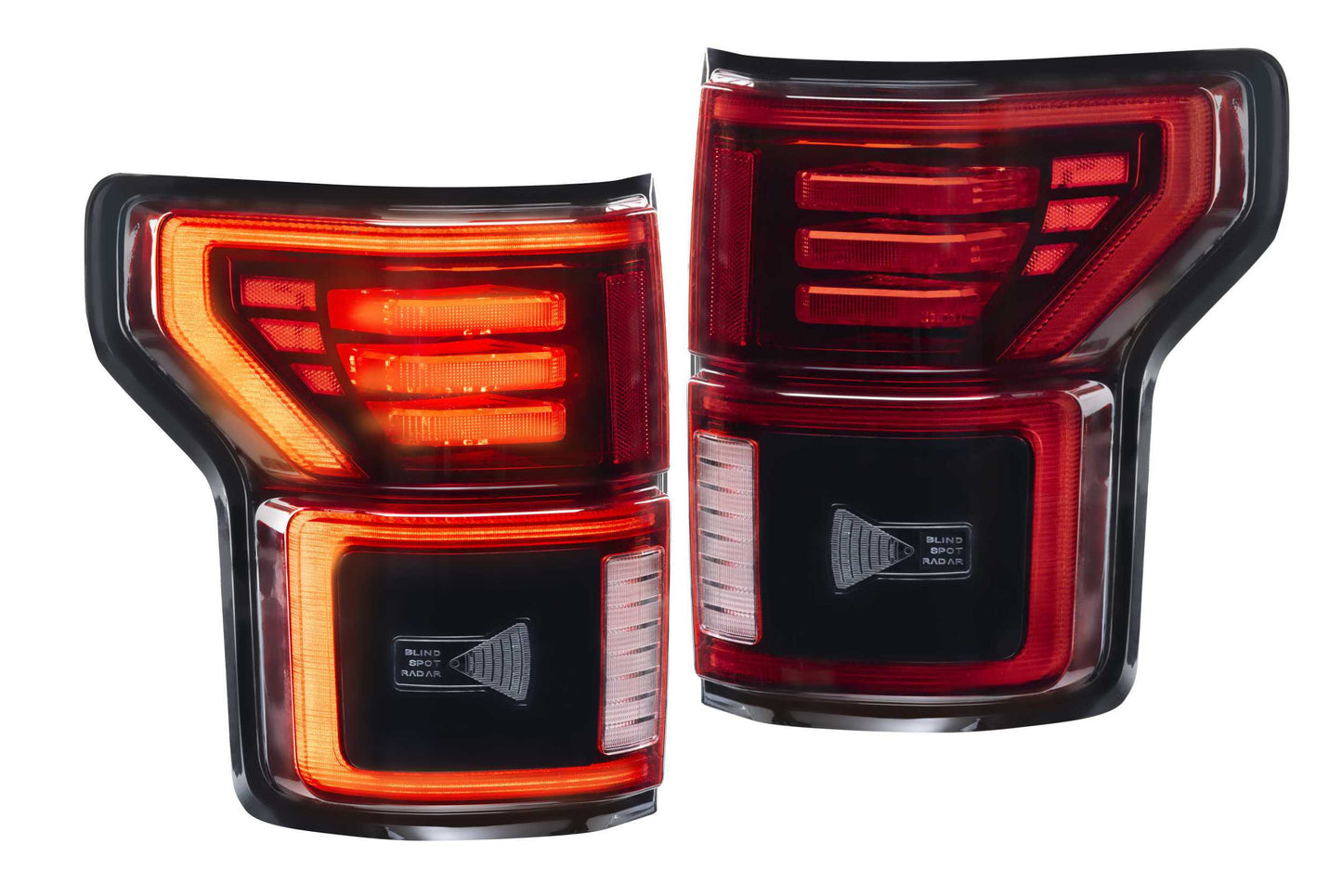 XB LED Tail Lights: Ford F-150 (15-20 / Red Lens / Set) - Trucks R Us