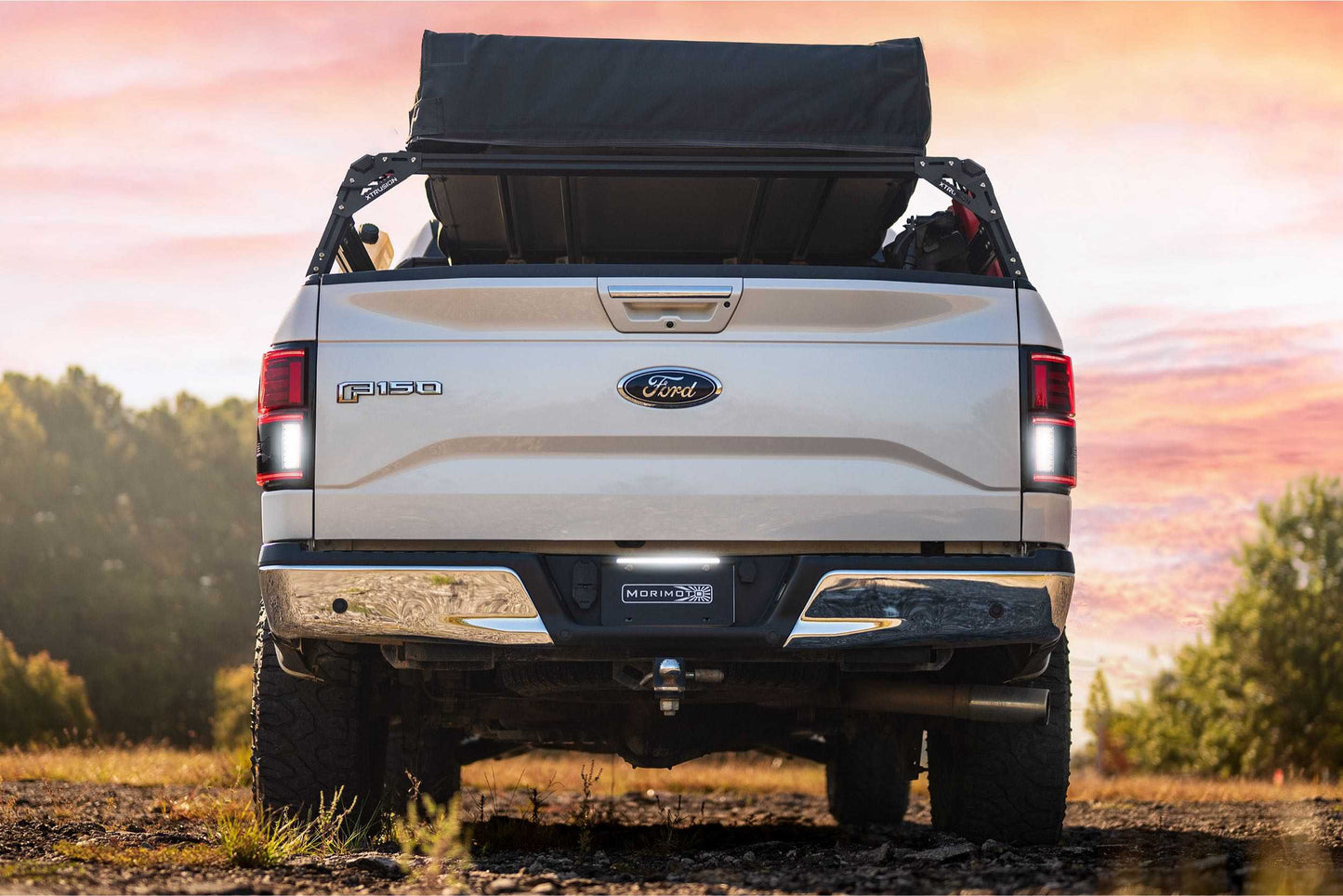 XB LED Tail Lights: Ford F-150 (15-20 / Red Lens / Set) - Trucks R Us