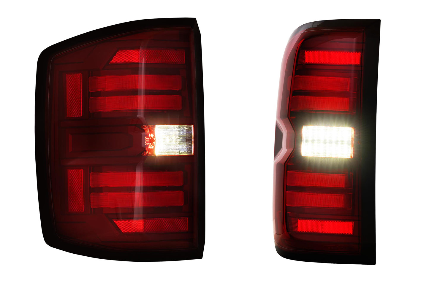XB LED Tail Lights: Chevrolet Silverado (14-19 / Red Lens / Set)