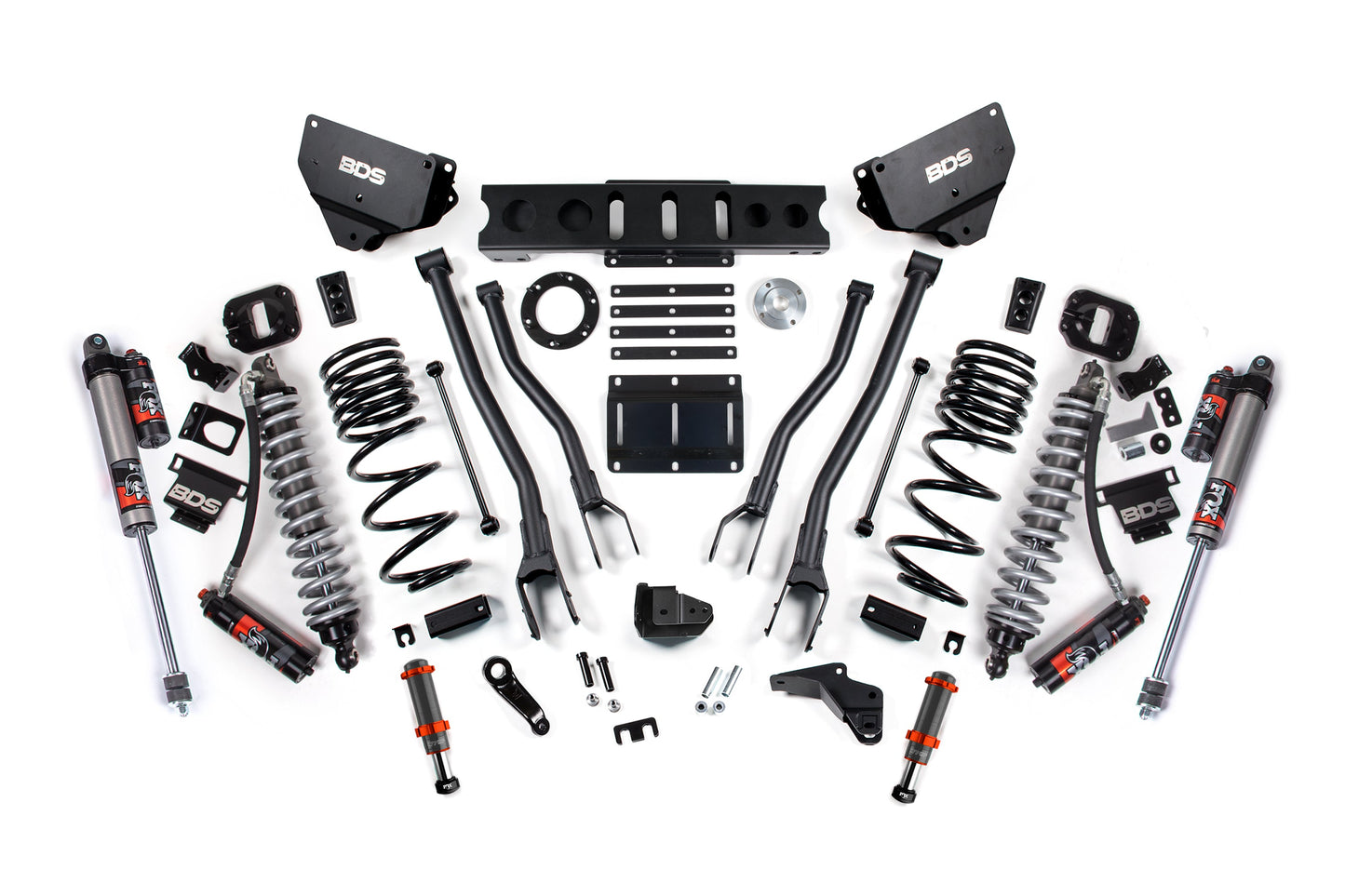 BDS Suspension 4 Inch Lift Kit w/ 4-Link | FOX 2.5 Coil-Over Conversion - Performance Elite | Ram 2500 (14-18) 4WD | Diesel