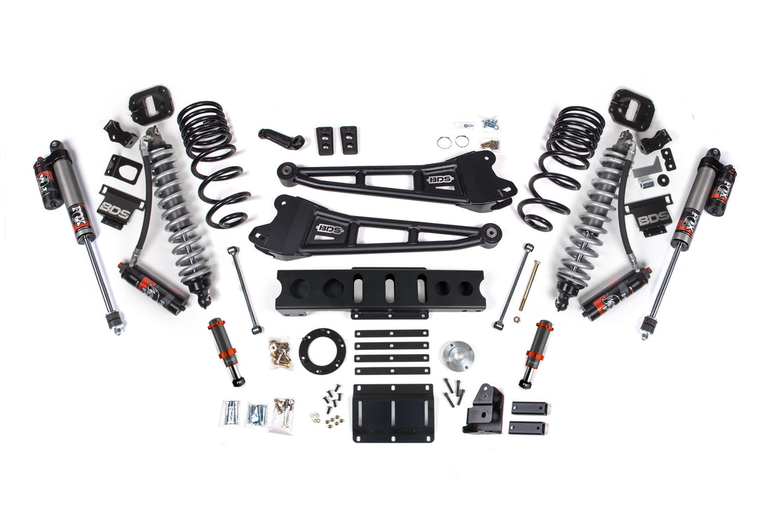 BDS Suspension 4 Inch Lift Kit w/ Radius Arm | FOX 2.5 Coil-Over Conversion - Performance Elite | Ram 2500 (14-18) 4WD | Diesel