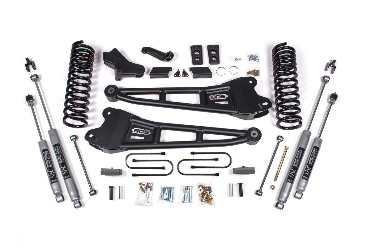 BDS Suspension 4 Inch Lift Kit W/ Radius Arm | Ram 3500 (13-18) 4WD | Gas
