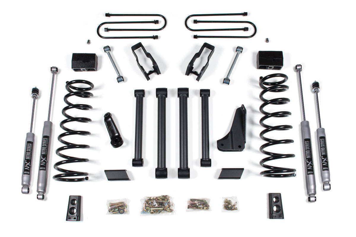BDS Suspension 09 Dodge PW 4/4 Block w/3-7/8 axle
