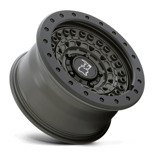 BARRICADE 17X8.5 6X5.5 112 OD-GRN-BLK +0