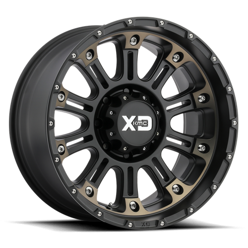 XD829 17X9 5X5.0 S-BLK MACH DTCC -12MM