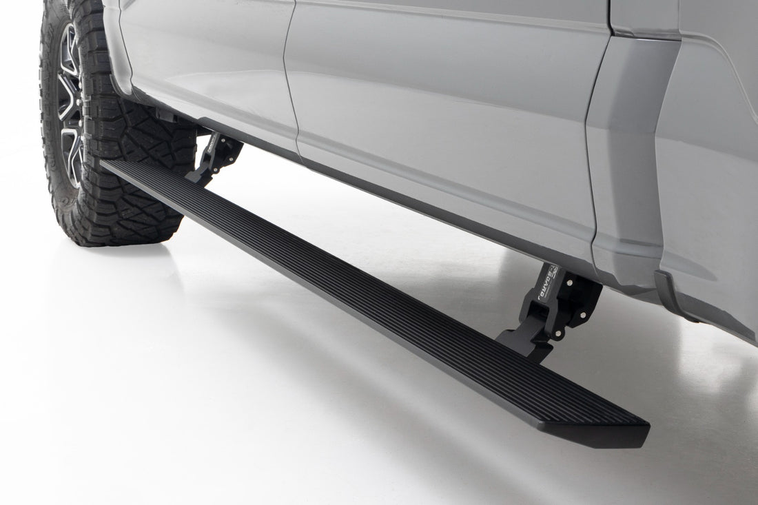 Rough Country Power Running Boards | Ford F-150/Lightning/F-250/F-350/Raptor (15-26) - Super Cab