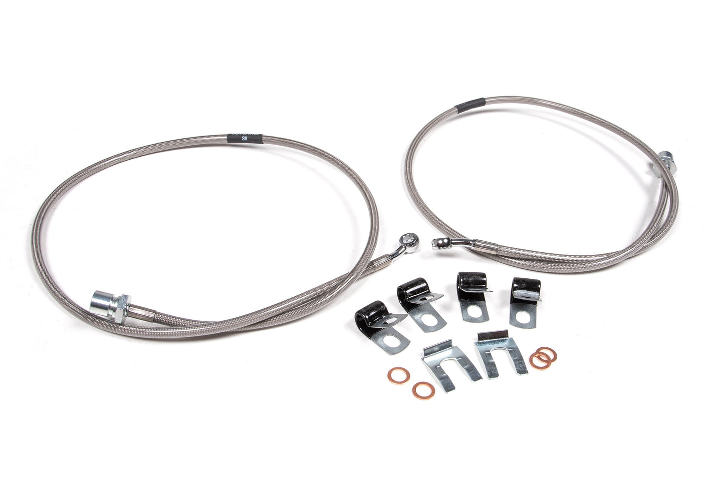 BDS Suspension Front Brake Line Set | Stainless Steel | Fits 4-8 Inch Lift | Ram 2500 (14-23) and 3500 (13-23) 4WD