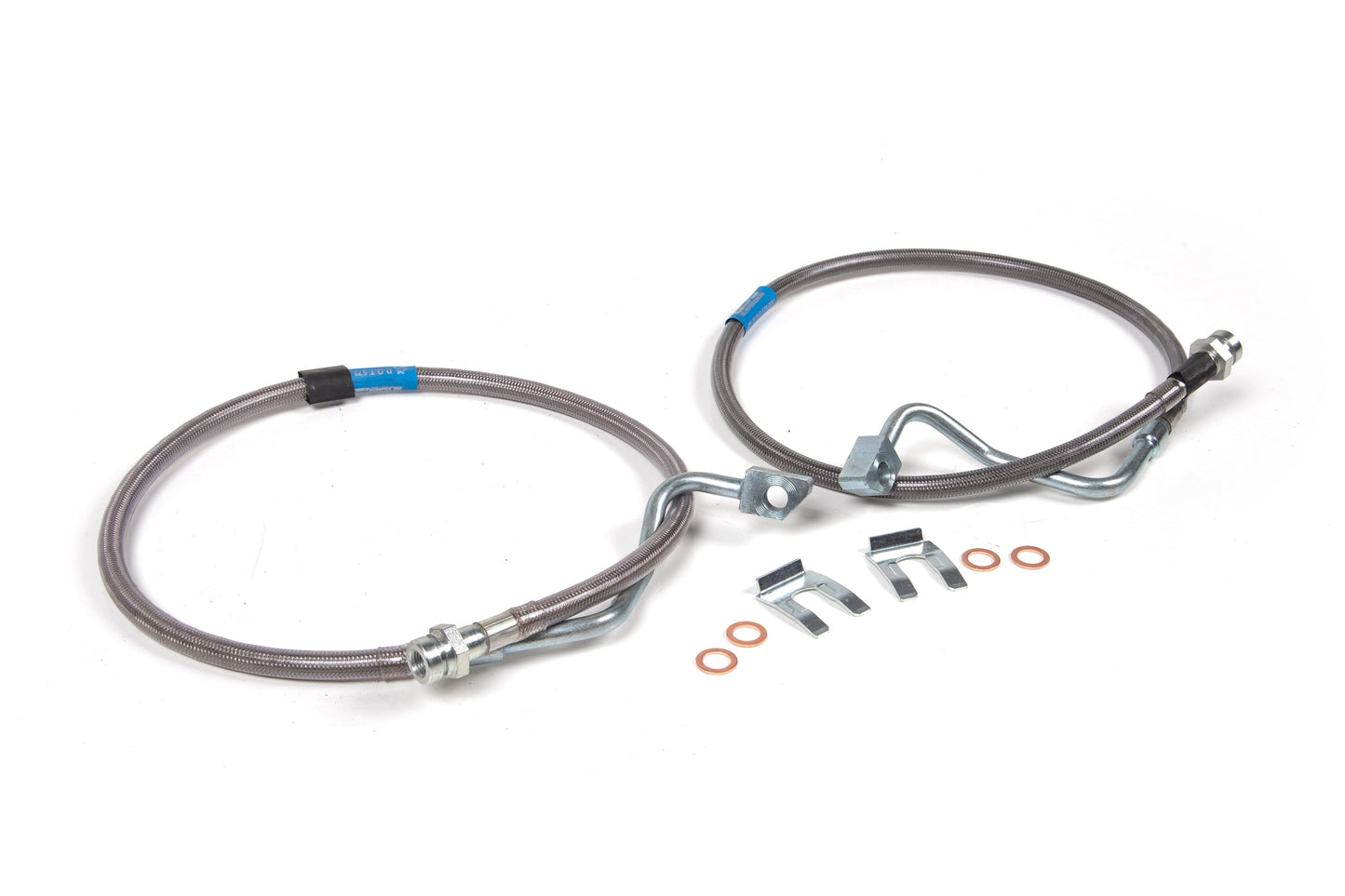 BDS Suspension Front Brake Line Set | Stainless Steel | Fits 6-8 Inch Lift | Ford F250/F350 Super Duty (08-10) 4WD