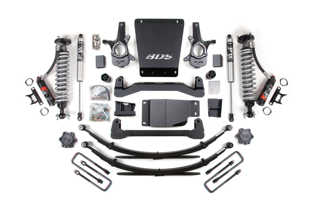 BDS Suspension 4 Inch Lift Kit | FOX Performance Elite Coil-Over | Chevy Silverado or GMC Sierra 1500 (07-13) 4WD