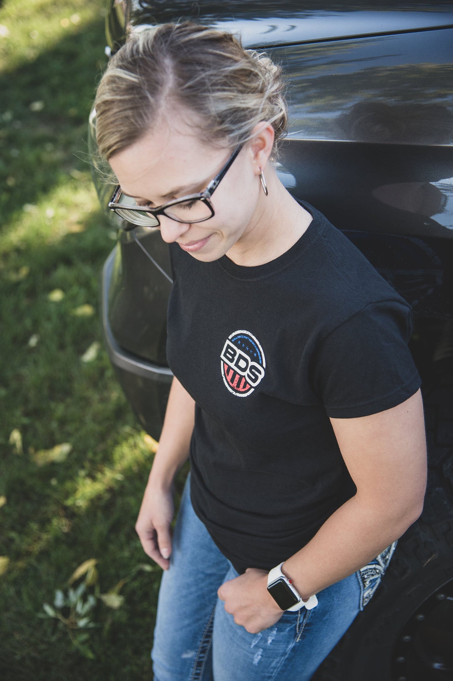 BDS Suspension (BDS240064) Apparel: T-Shirt - Black Patriotic Womens - Large