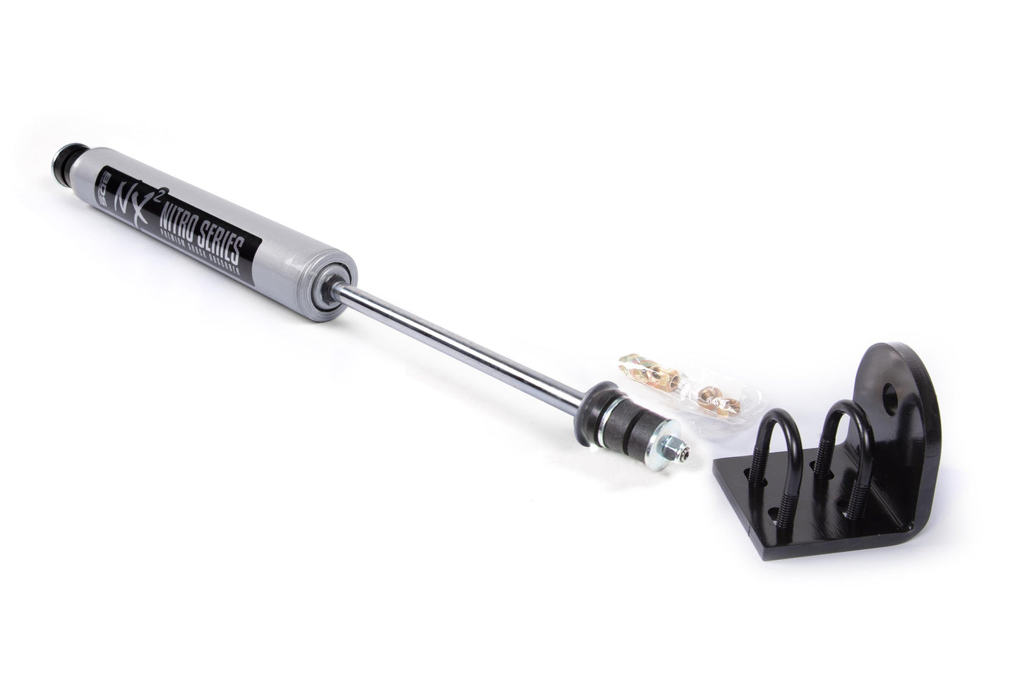 BDS Suspension Single Steering Stabilizer Kit w/ NX2 Shock | Ford F150/Bronco (80-96) 4WD | With Quad Shocks - Trucks R Us