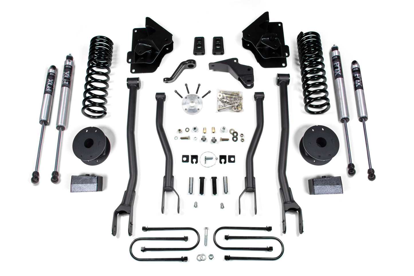 BDS Suspension 4 Inch Lift Kit w/ 4-Link | Ram 3500 w/ Rear Air Ride (13-18) 4WD | Gas - Trucks R Us