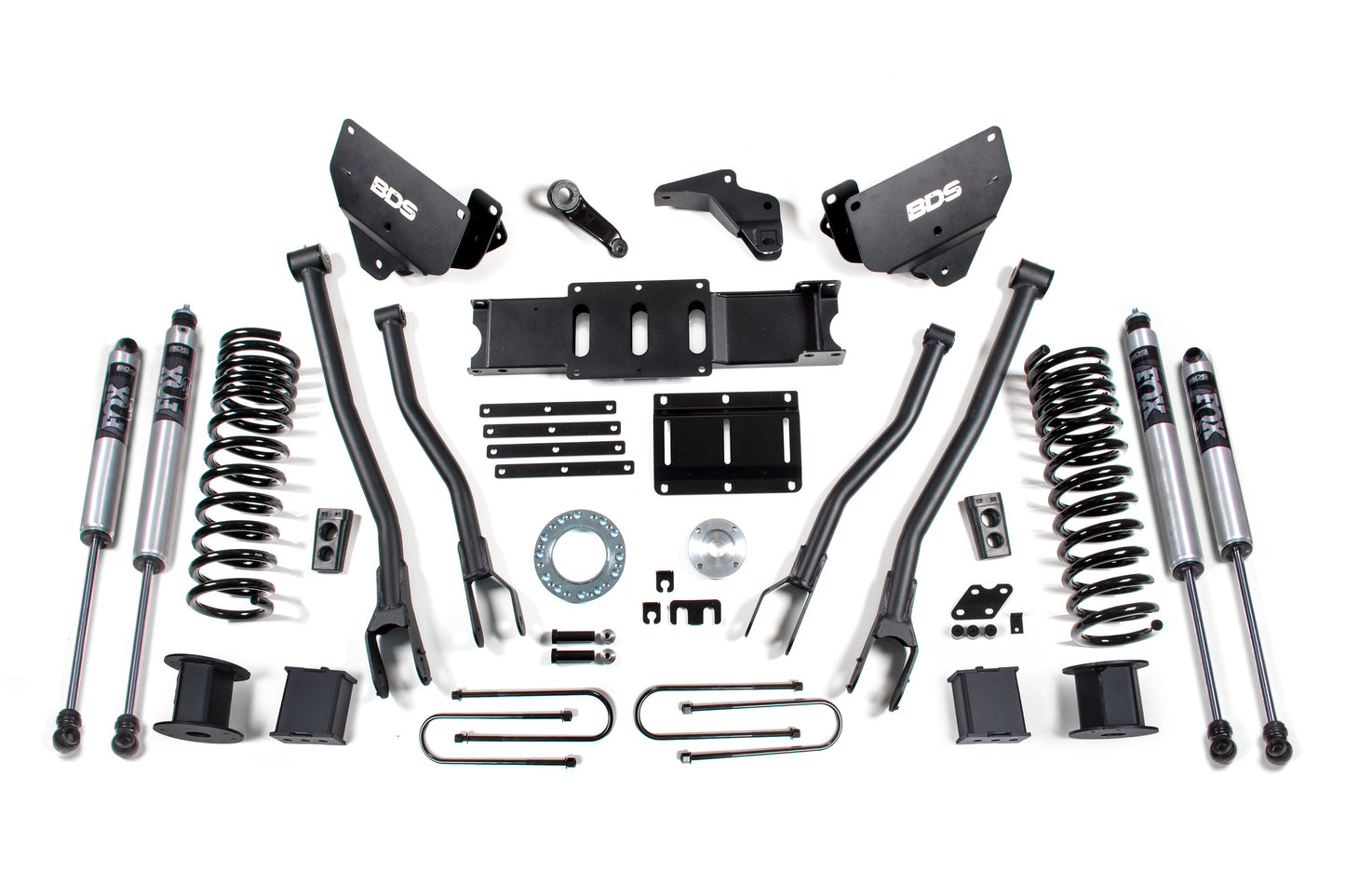 BDS Suspension 5.5 Inch Lift Kit w/ 4-Link | Ram 3500 w/ Rear Air Ride (13-18) 4WD | Gas - Trucks R Us