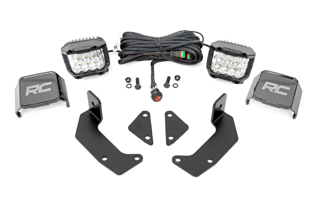 Rough Country LED Cube Light Kit | Forward Facing | CFMOTO UFORCE 1000/1000XL - 3-inch Osram Wide Angle Series