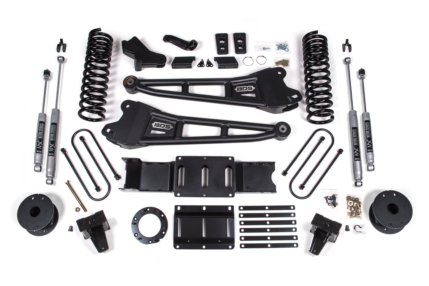 BDS Suspension 5.5 Inch Lift Kit w/ Radius Arm | Ram 3500 w/ Rear Air Ride (19-24) 4WD | Gas