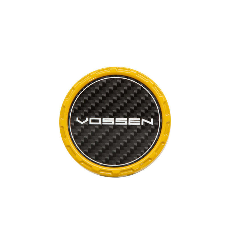 Vossen Classic Carbon Billet Sport Cap 2.0 - Small (VHF) - Yellow - Twill Weave (Gloss)