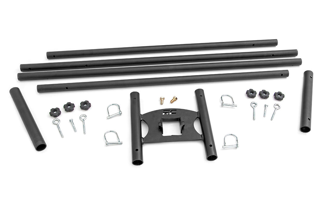 Rough Country Universal 2" Hitch Dual Flag Pole Holder - Mount & Flag Pole