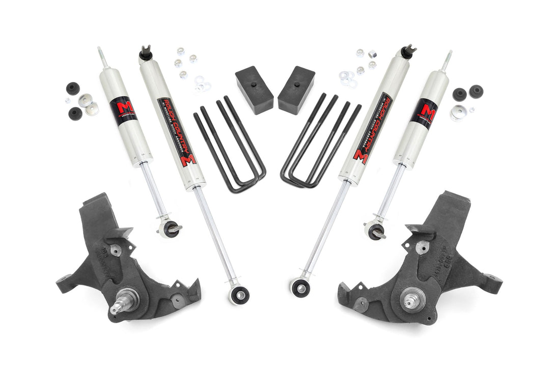 Rough Country 4 Inch Lift Kit | Chevy/GMC 1500 Truck & SUV 2WD (1988-1999) - M1 Monotube