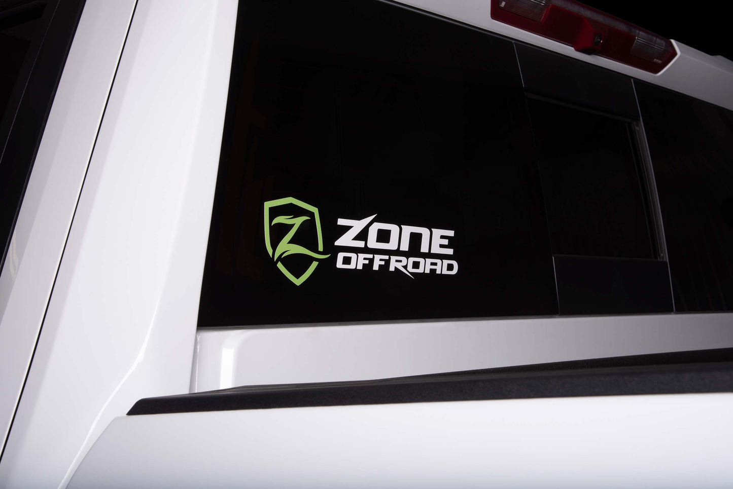 Zone Offroad ZONU9105 Zone Vinyl Logo Decal - Green + White - Trucks R Us
