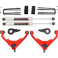 Rough Country 3 Inch Lift Kit | Chevy/GMC Sierra/Silverado 2500 HD Suburban/Yukon XL 2500 (01-10) - FK or FF Codes / Red / M1 Monotube