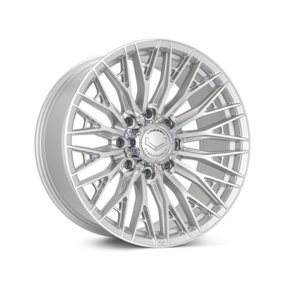 Vossen HFX-6 Wheel | 6x5.5 (6x139.7) Bolt Pattern - Silver Polished / 17x9 / 0mm