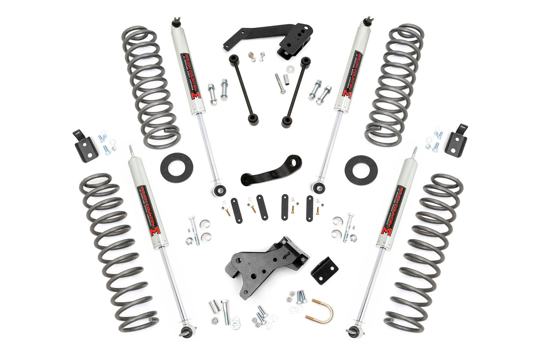Rough Country 4 Inch Lift Kit | 2-Door | Jeep Wrangler JK 4WD (2007-2018) - M1 Monotube