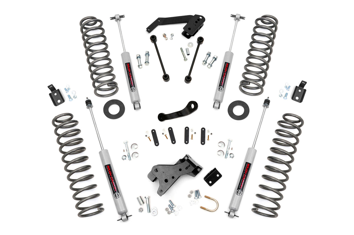 Rough Country 4 Inch Lift Kit | 2-Door | Jeep Wrangler JK 4WD (2007-2018)