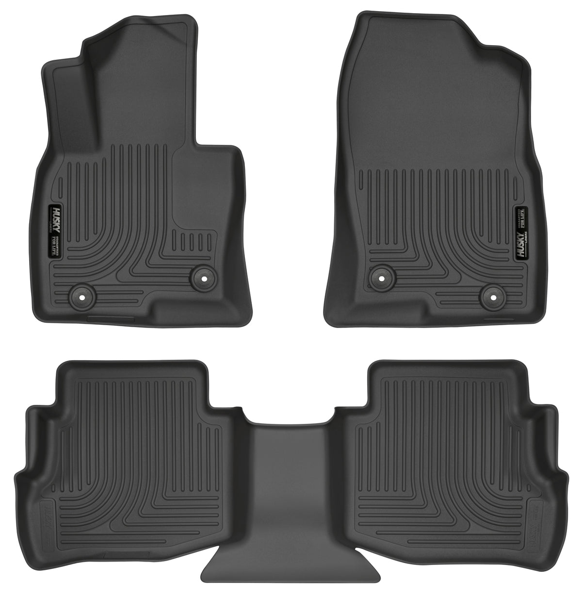 Husky Liners WeatherBeater Front & Second Seat Floor Liners - 3 Piece Fits 2016-2023 Mazda CX-9