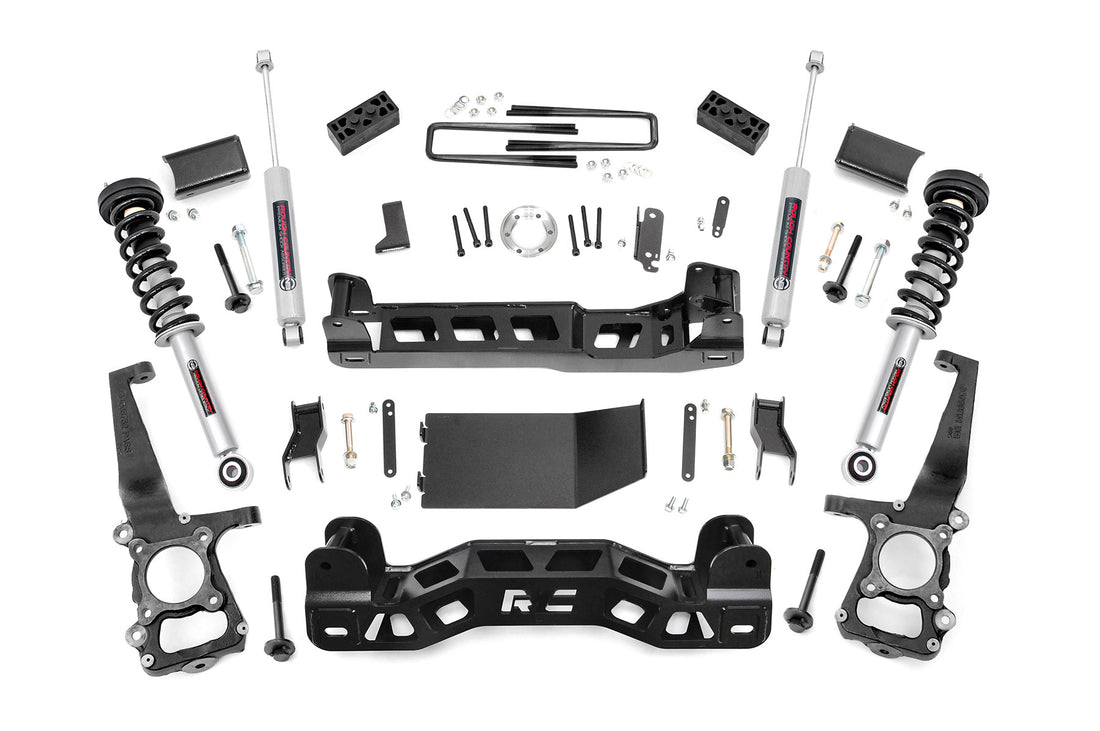 Rough Country 4 Inch Lift Kit | Ford F-150 4WD (2009-2010) - Lifted Struts / N3 Shocks