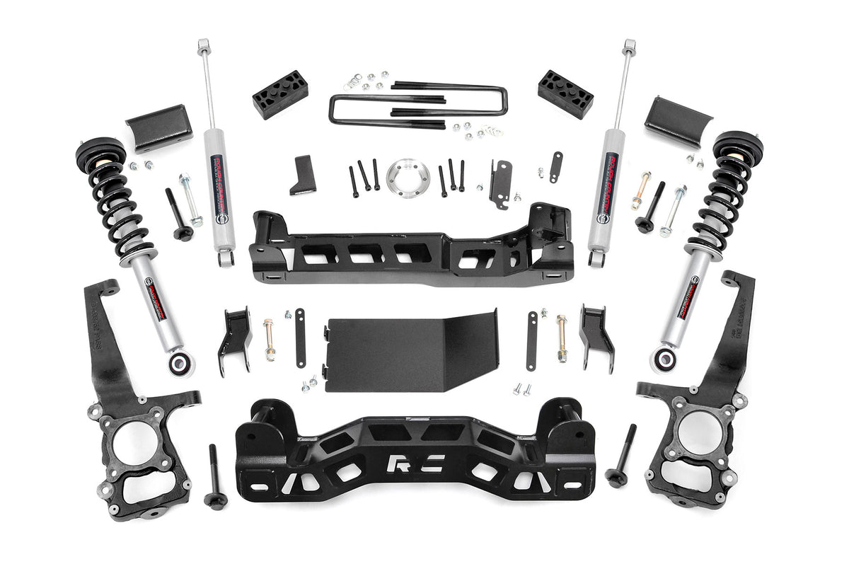 Rough Country 4 Inch Lift Kit | Ford F-150 4WD (2009-2010) - Lifted Struts / N3 Shocks