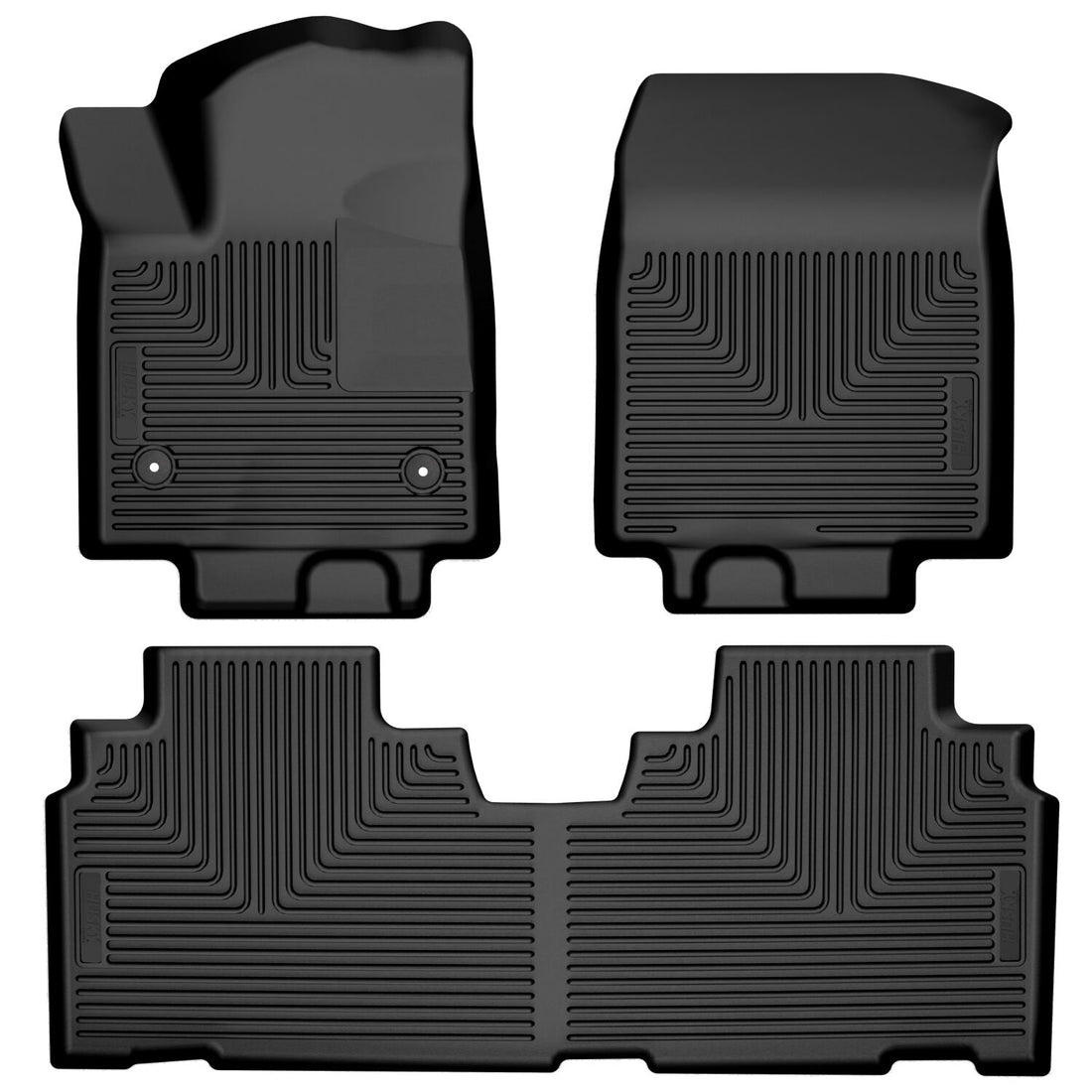 Husky Liners WeatherBeater Front & Second Seat Floor Liners - 3 Piece Fits 2024-2026 Chevy Blazer EV