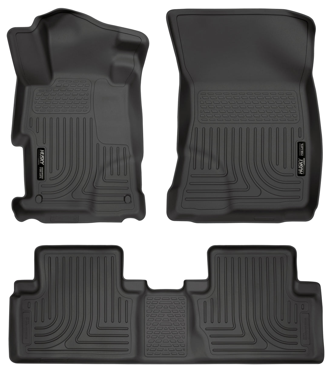 Husky Liners WeatherBeater Front & Second Seat Floor Liners - 3 Piece 98441