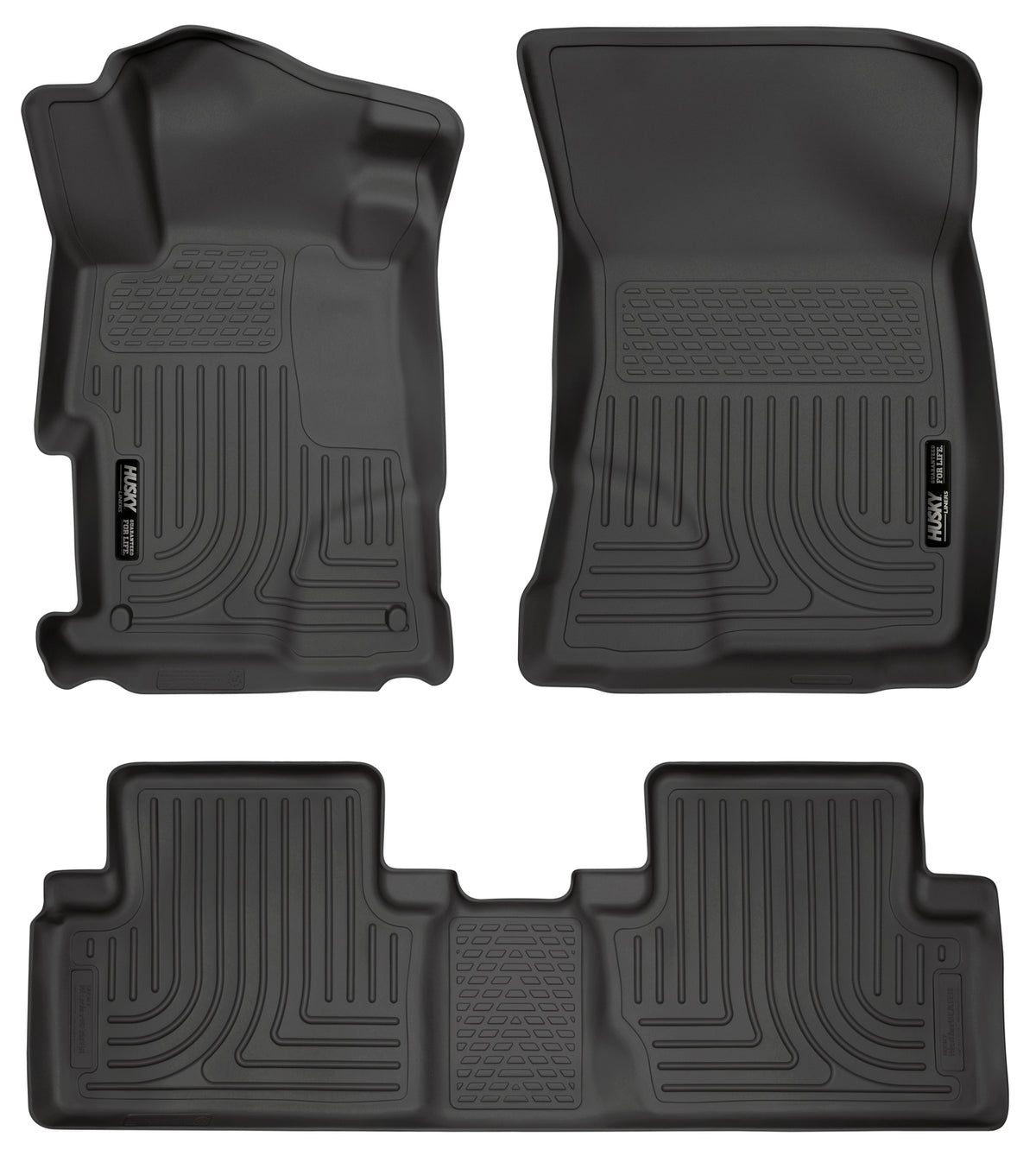 Husky Liners WeatherBeater Front & Second Seat Floor Liners - 3 Piece 98441