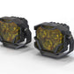 Morimoto 4Banger 2.0 NCS LED Pods (SAE Wide / Yellow / Set)