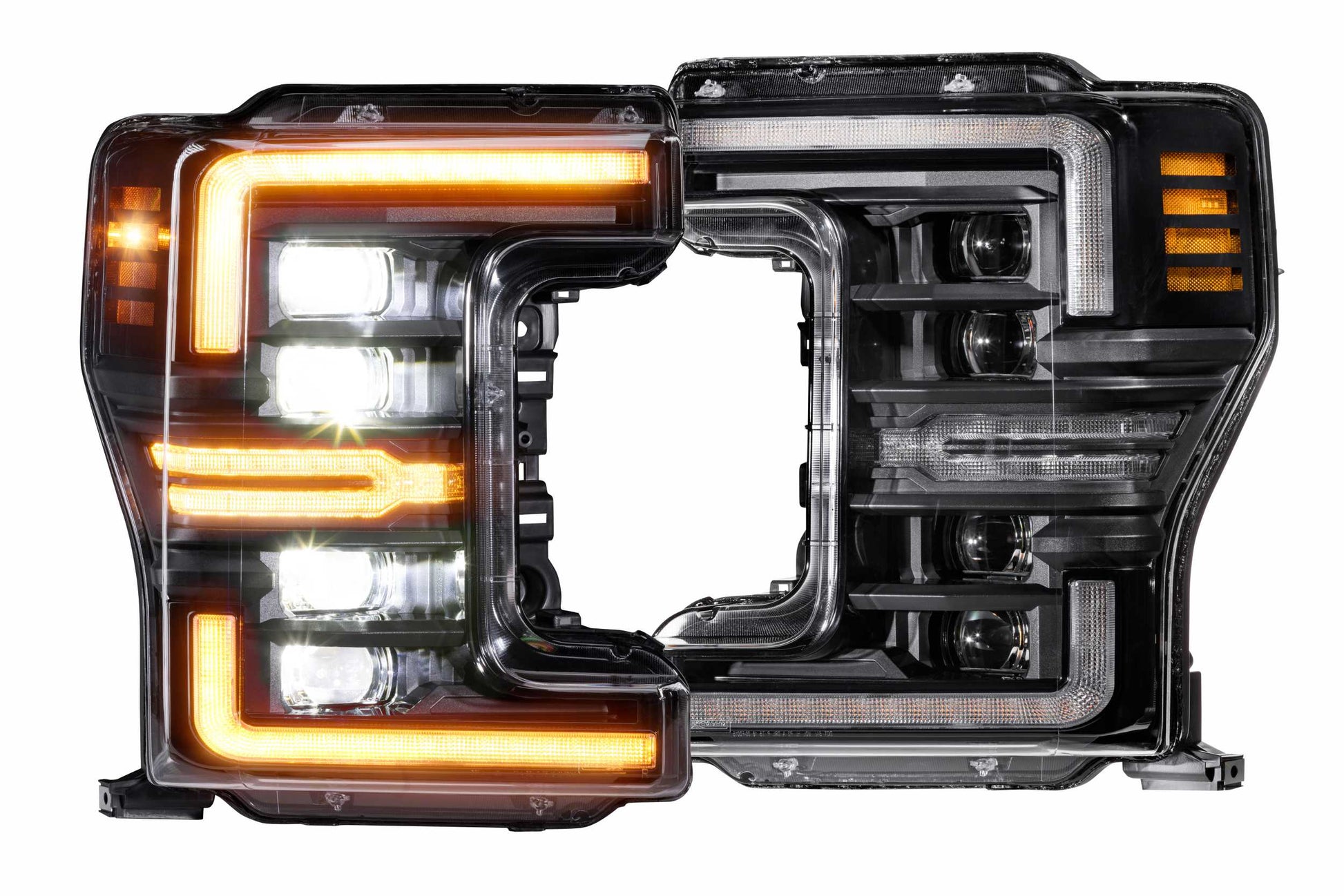 XB LED Headlights: Ford Super Duty (17-19 / Amber DRL / Set) - Trucks R Us