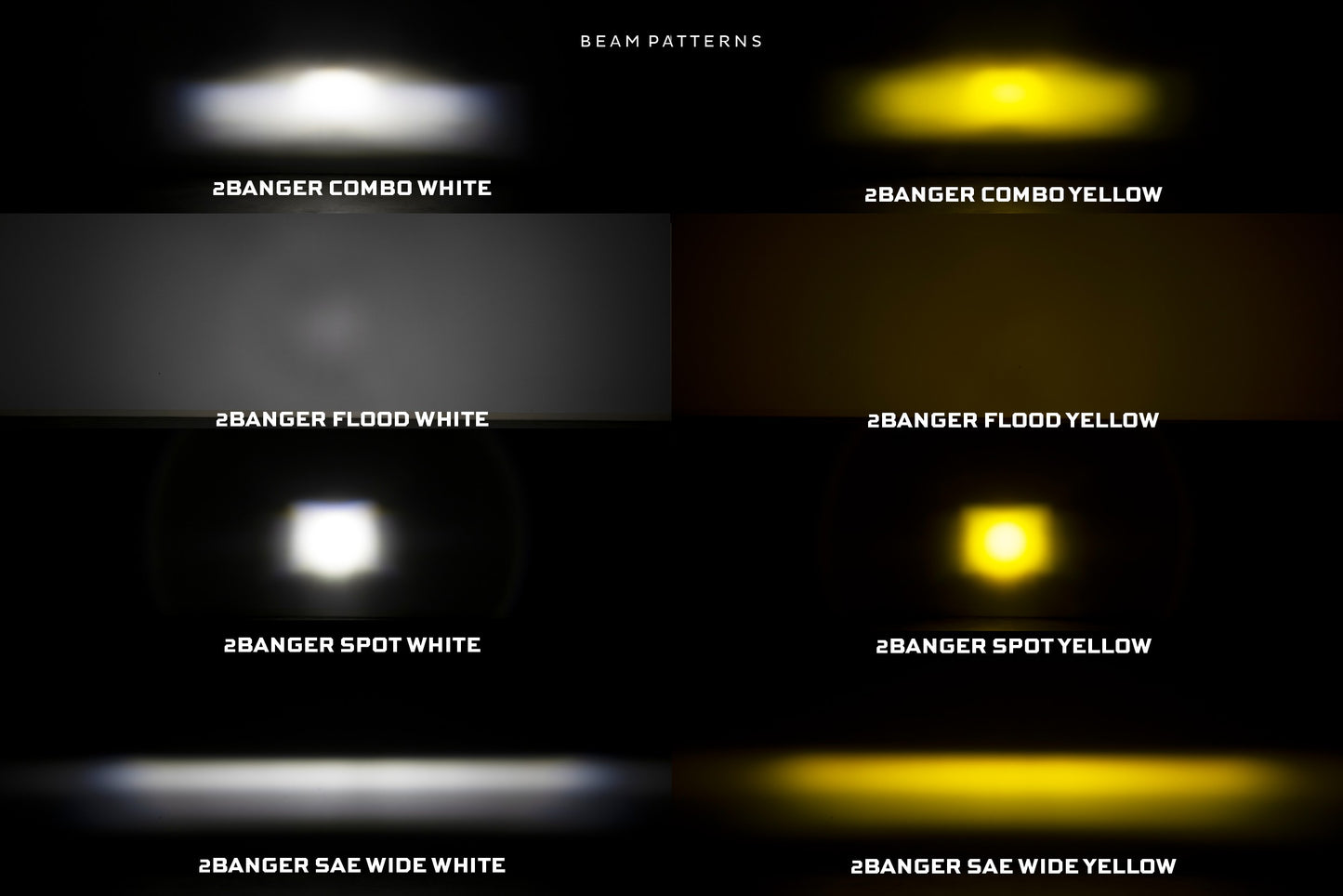 Morimoto 2Banger NCS LED Pods (Combo / Yellow / Set)