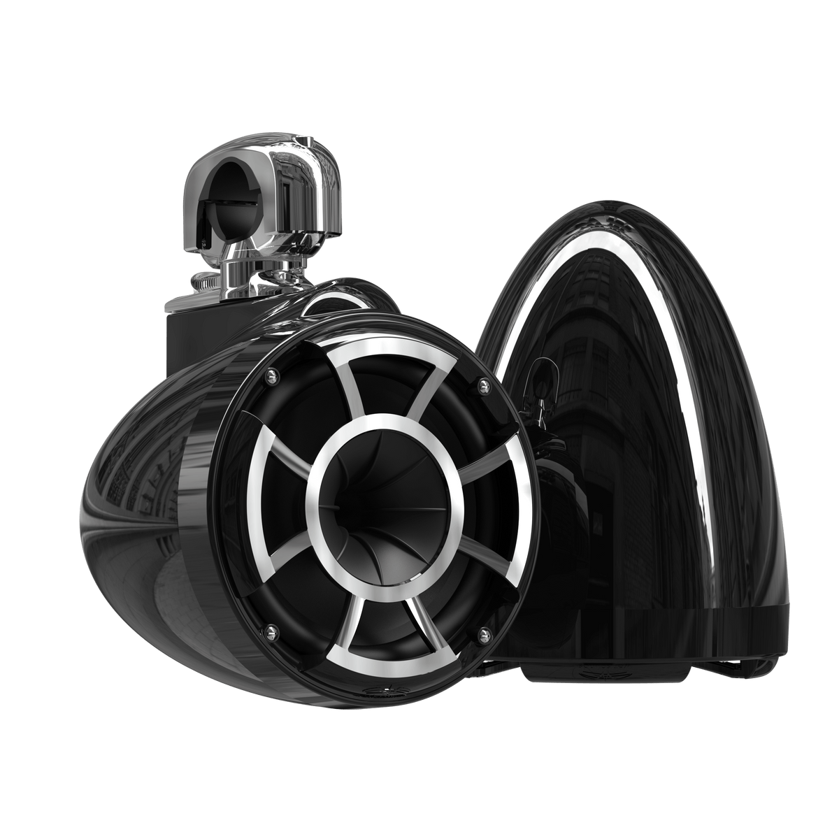 REV 8 B V2 | Gloss Black Revolution Series 8-inch Tower Speakers