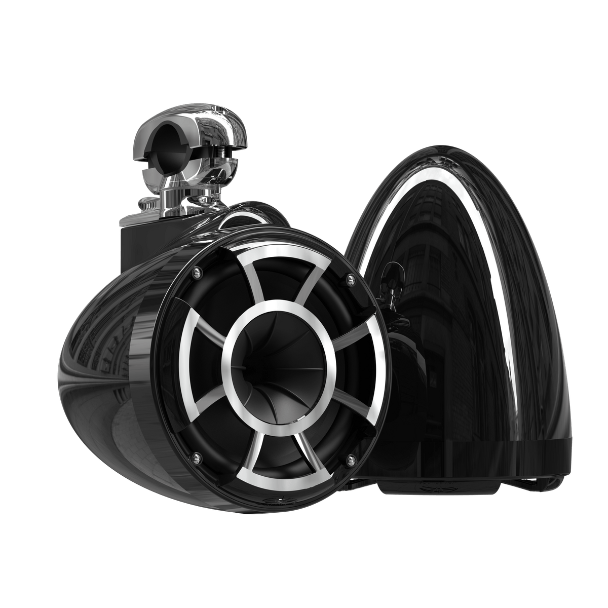 REV 8 B V2 | Gloss Black Revolution Series 8-inch Tower Speakers