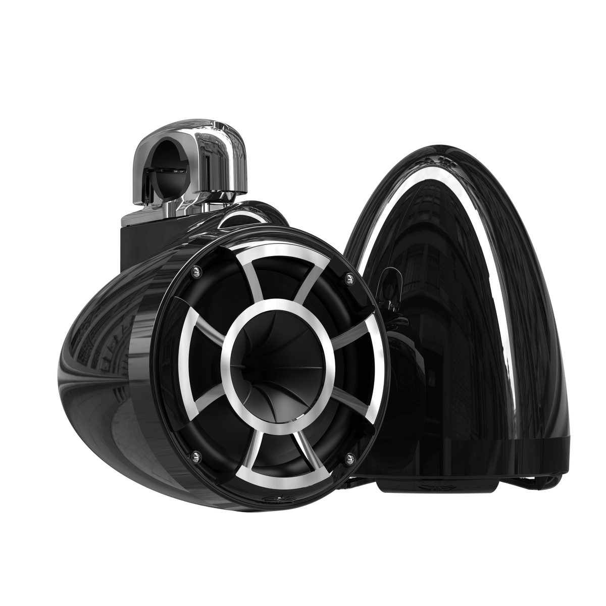 REV 8 B V2 | Gloss Black Revolution Series 8-inch Tower Speakers