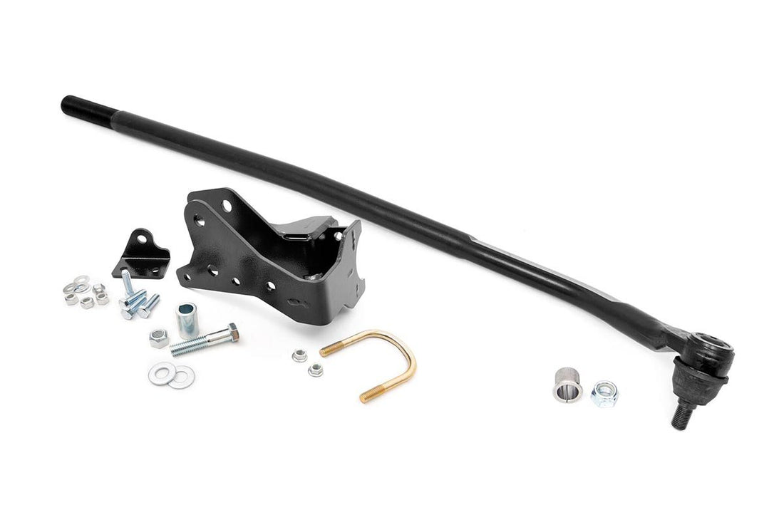 Rough Country High Steer Kit | Jeep Wrangler JK (2007-2018) - Drag Link + Track Bar Bracket