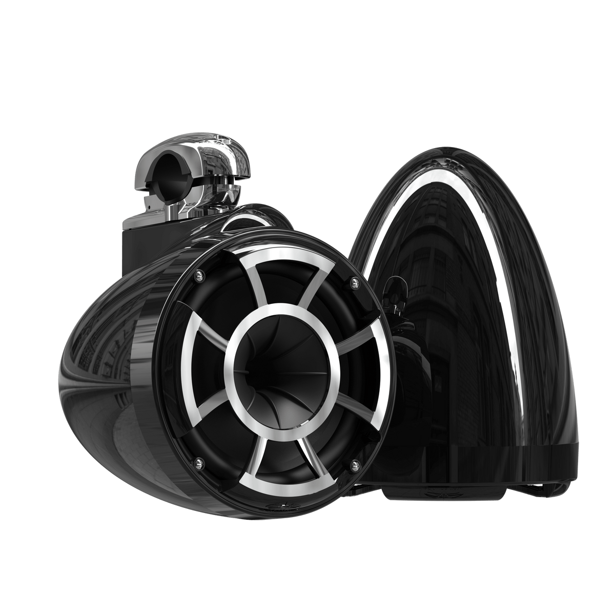 REV 8 B V2 | Gloss Black Revolution Series 8-inch Tower Speakers
