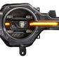 XB LED Headlights: Ford Bronco (21+ / Amber DRL / Set)